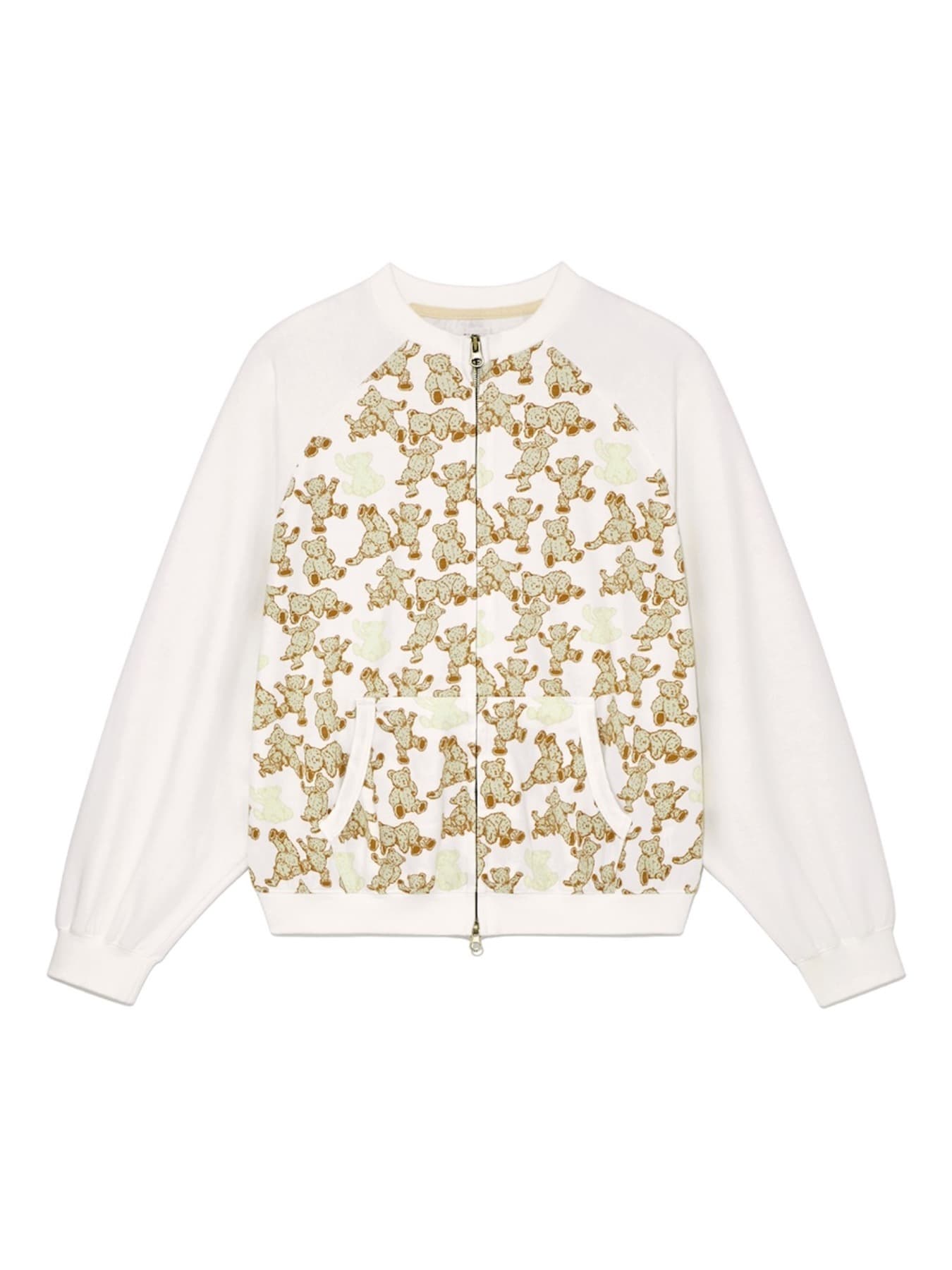 TEDDY JERSEY ZIP UP (MILK BEAR)