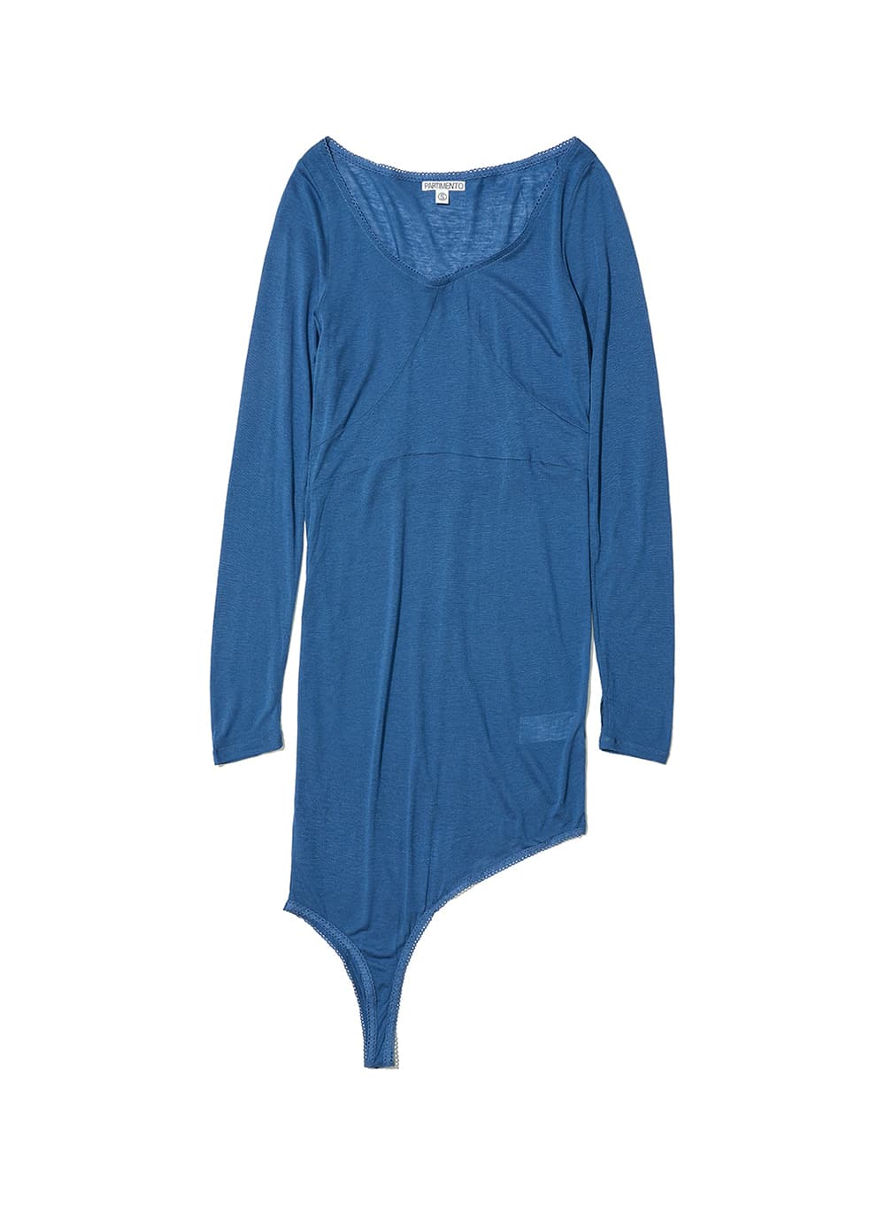 TRANSFORM LAYERED JERSEY LONG SLEEVE DRESS_BLUE
