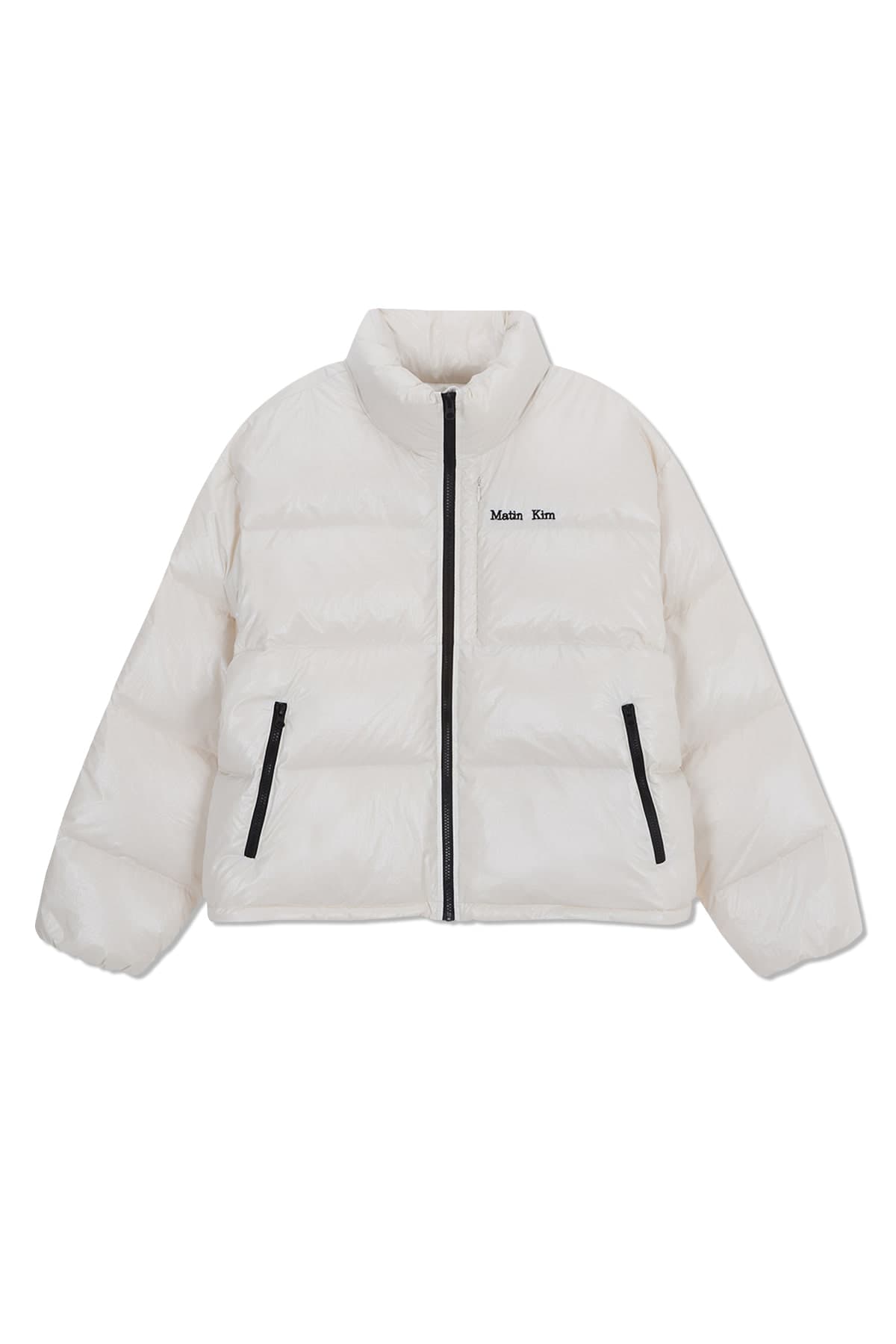 SMALL LOGO VOLUME DOWN JUMPER FOR MEN IN IVORY