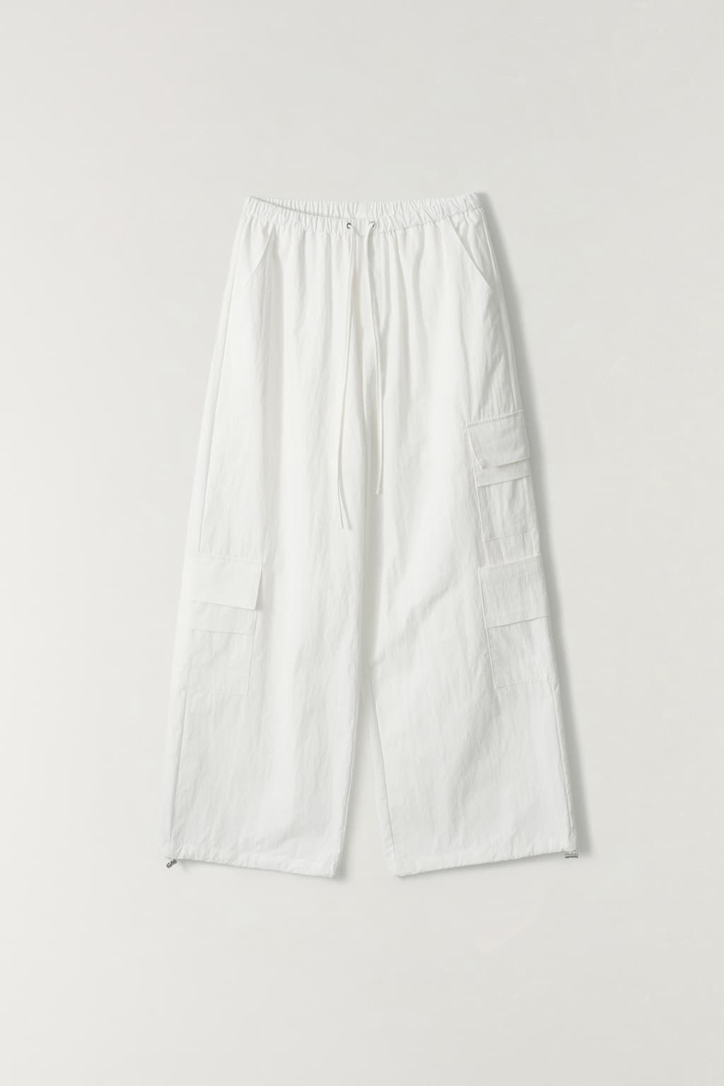 투 포켓 카고 조거 팬츠 WHITE