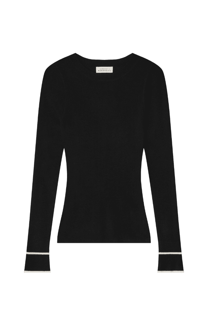 Soft Fit Rib Knit (Black)
