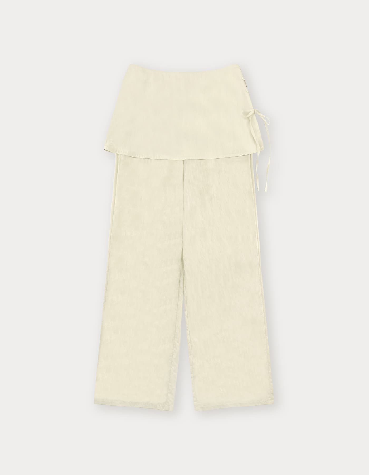 Muse Layered Skirt Pants - Cream