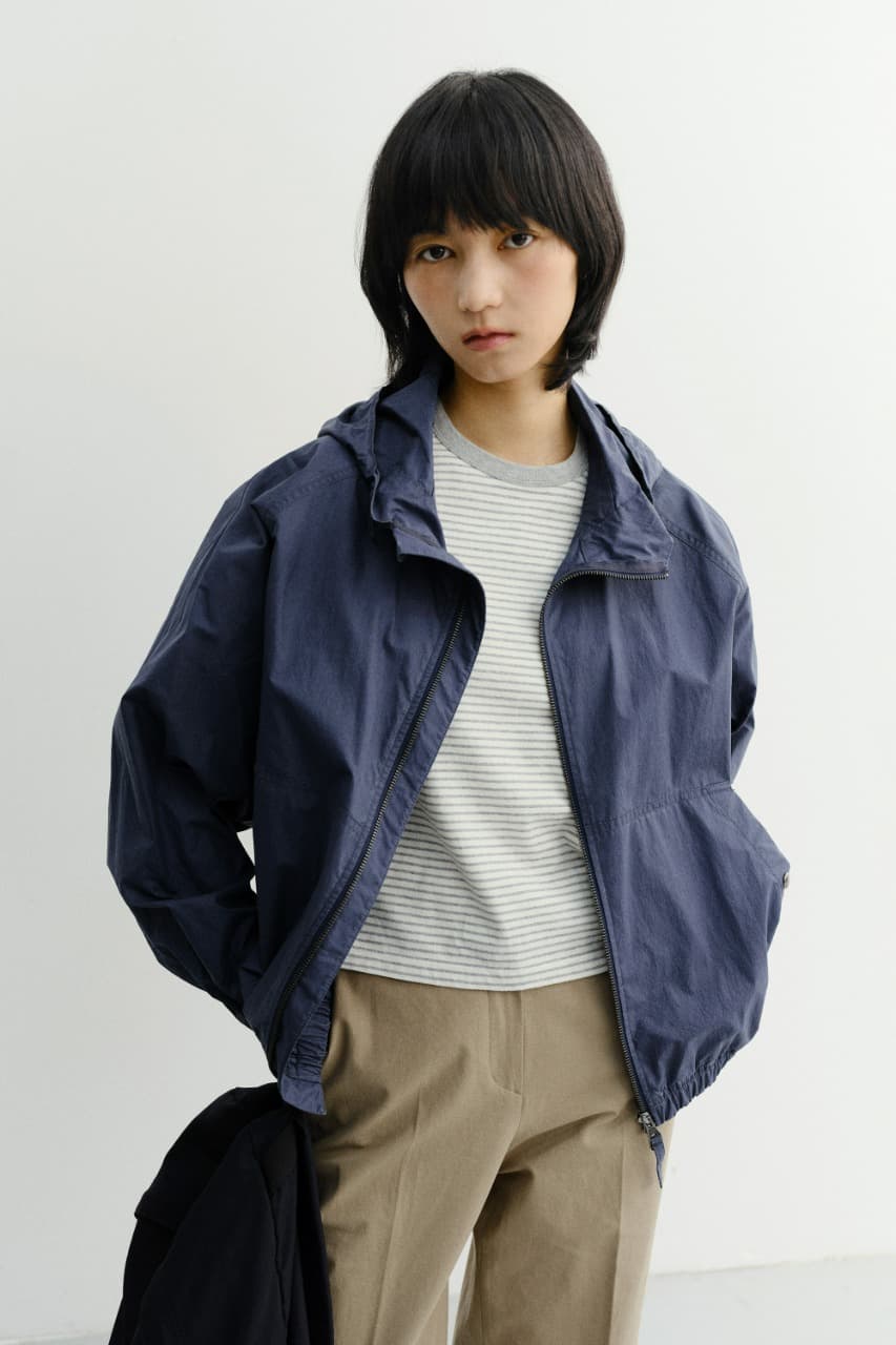 UNISEX SUMMER BREEZE WINDBREAKER NAVY BLUE_UDJU6B123B2