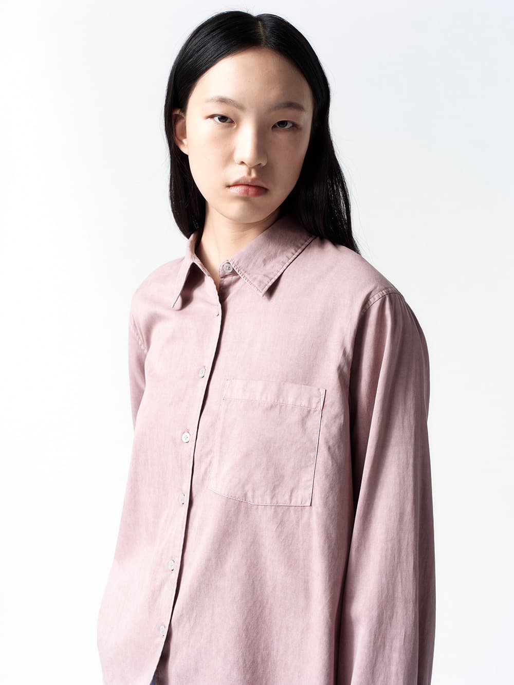 텐셀 다잉 셔츠 ASH PINK
