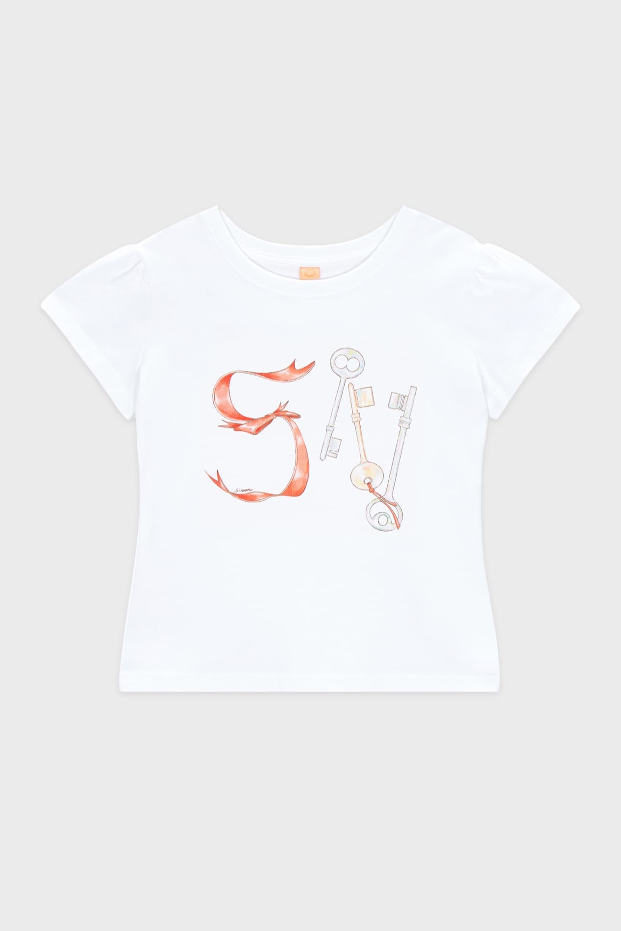 SN Ribbon Puff T-Shirt (White)