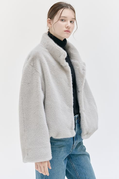 24WN fur crop jacket [ECRU]