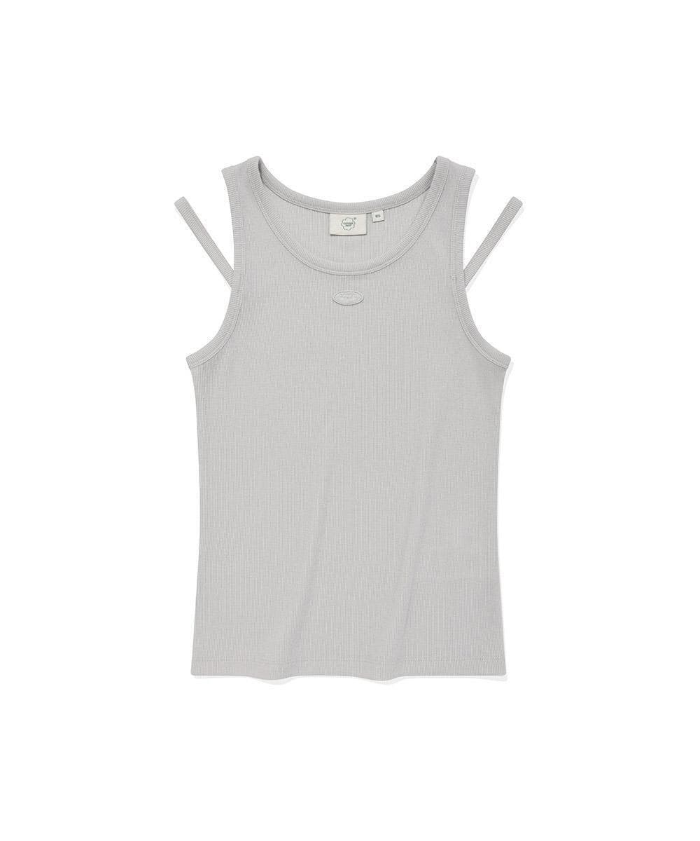 우먼 컷아웃 슬리브리스 Light Gray