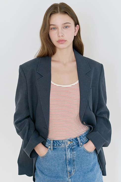25N summer vintage linen jacket [V/NA]