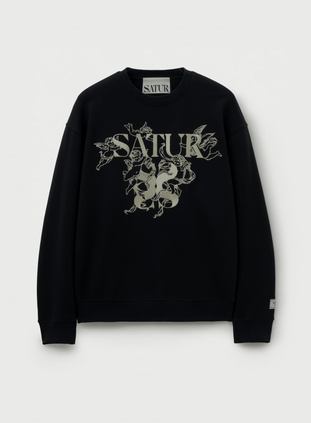 Angel Graphic Sweatshirt - Black