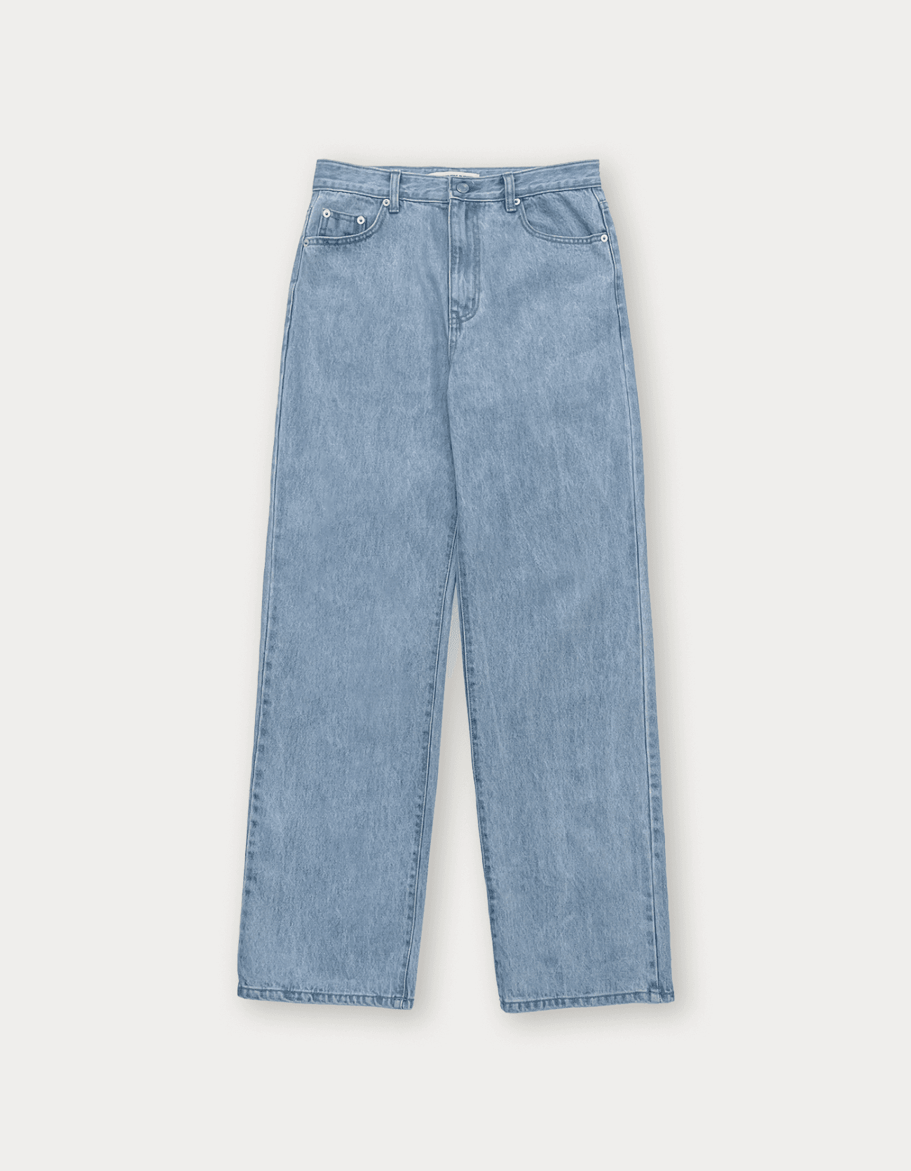 Fresh Wide Denim Pants - Light Blue