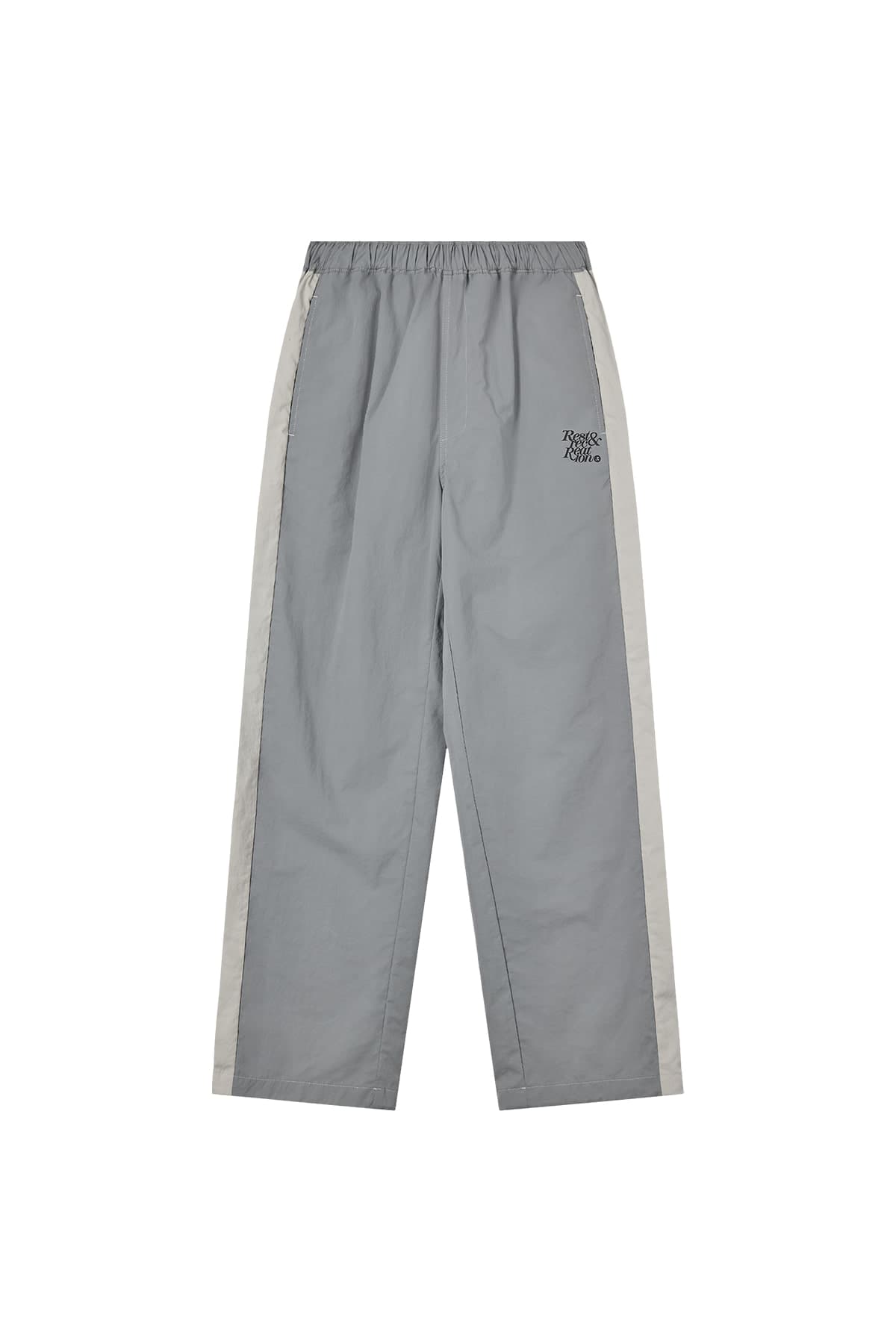 STITCH NYLON PANTS - GREY