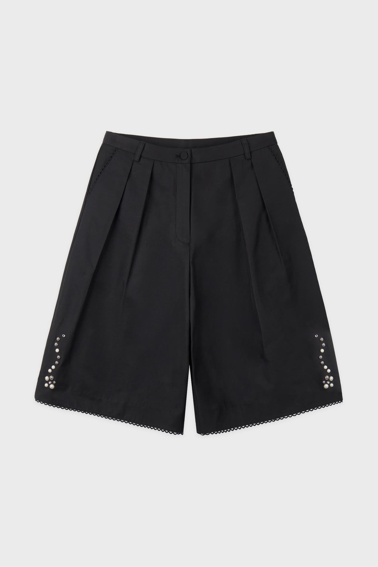 Silver Pebble Half Pants (Black)
