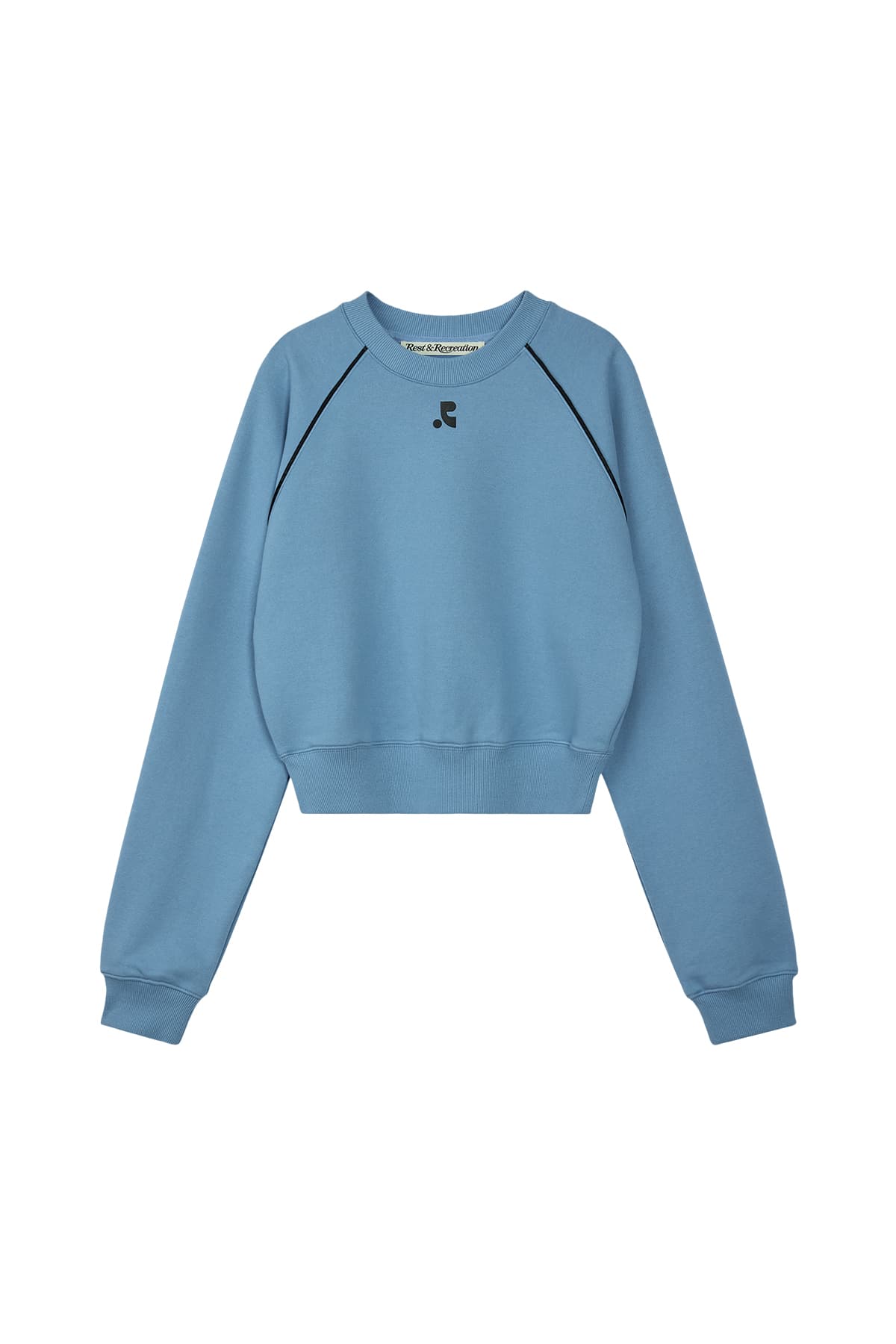 CROPPED RAGLAN SWEATSHIRT - BLUE