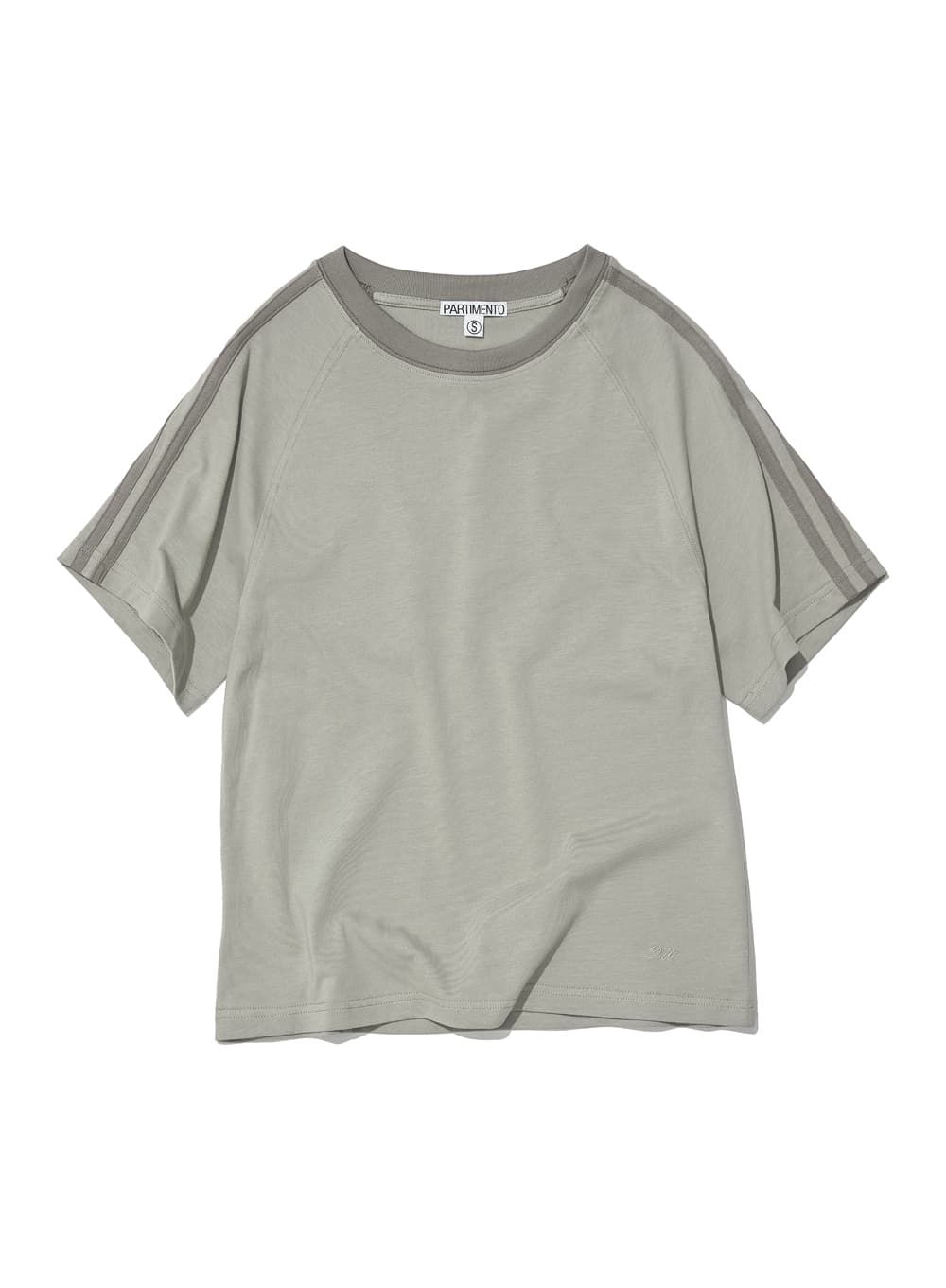 93 NUMBERING SHORT SLEEVE TEE_EVERGREEN FOG