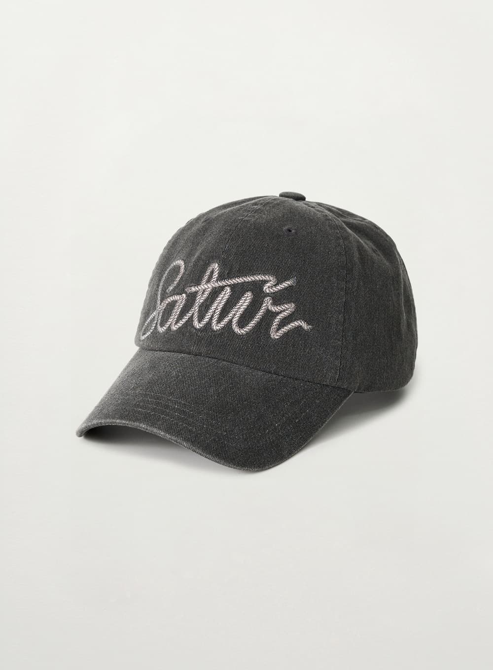 Rope Logo Vintage Washed Ball Cap - Charcoal