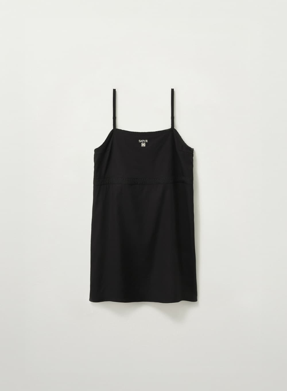 (W) Taping Flare One-piece - Black