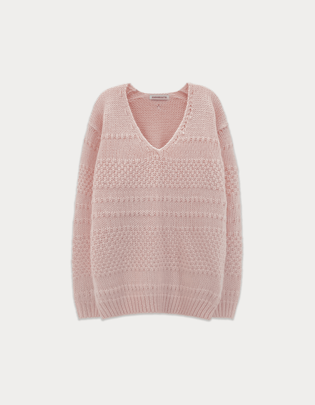 Tope Wool V-Neck Knit - Pink