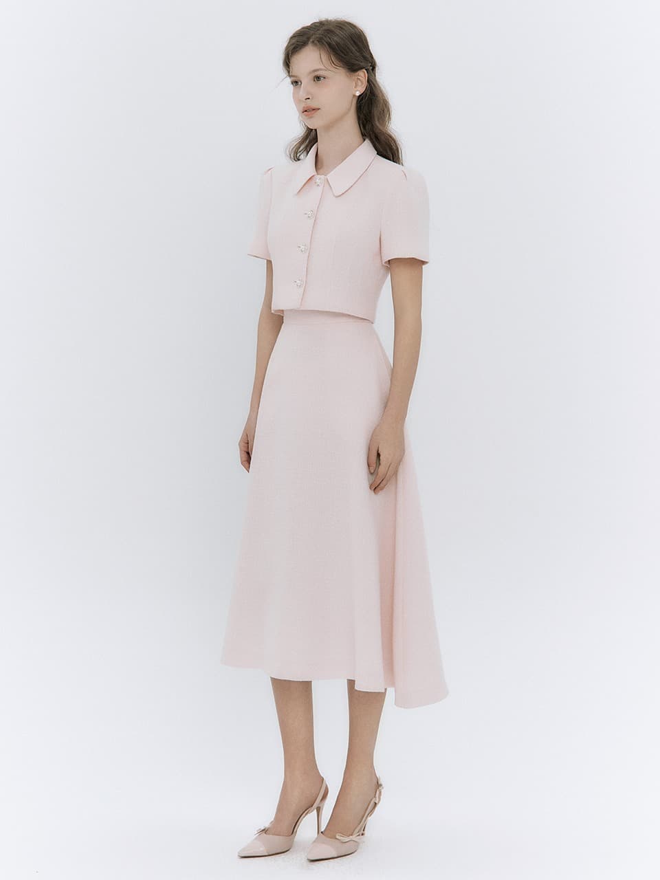 Russu tweed midi skirt(3colors)