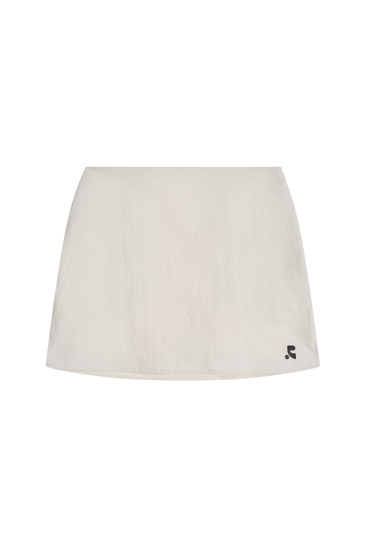 NYLON BACK POUCH SKIRT - LIGHT BEIGE