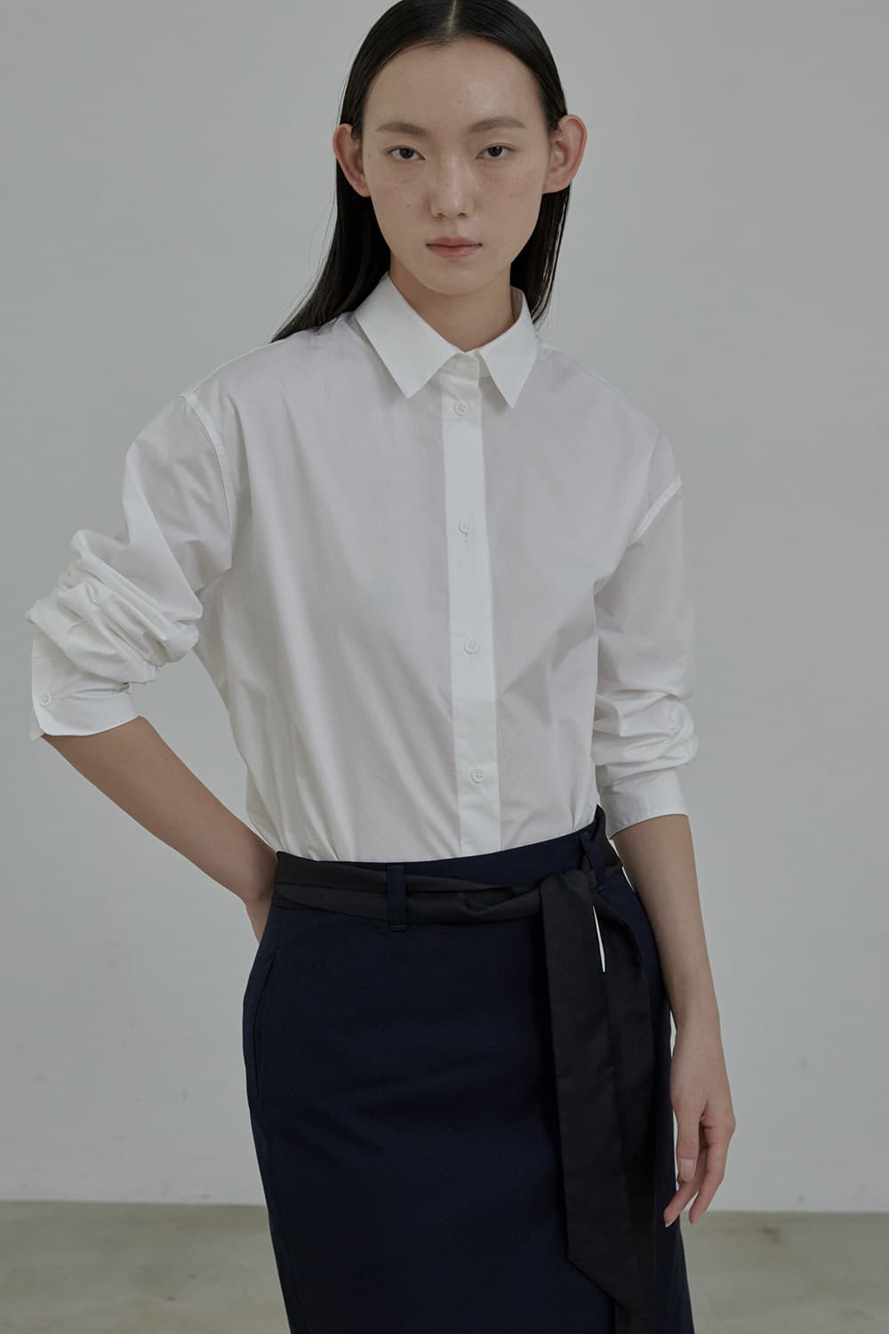 Ray Wide Shirt - White