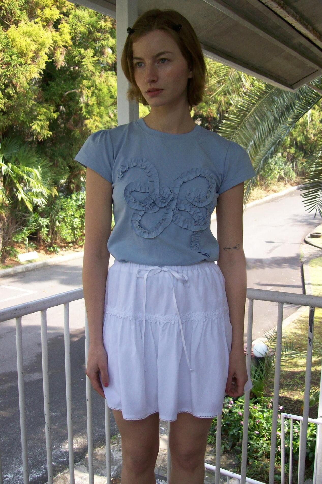 Butterfly Frill T-Shirts (Blue)
