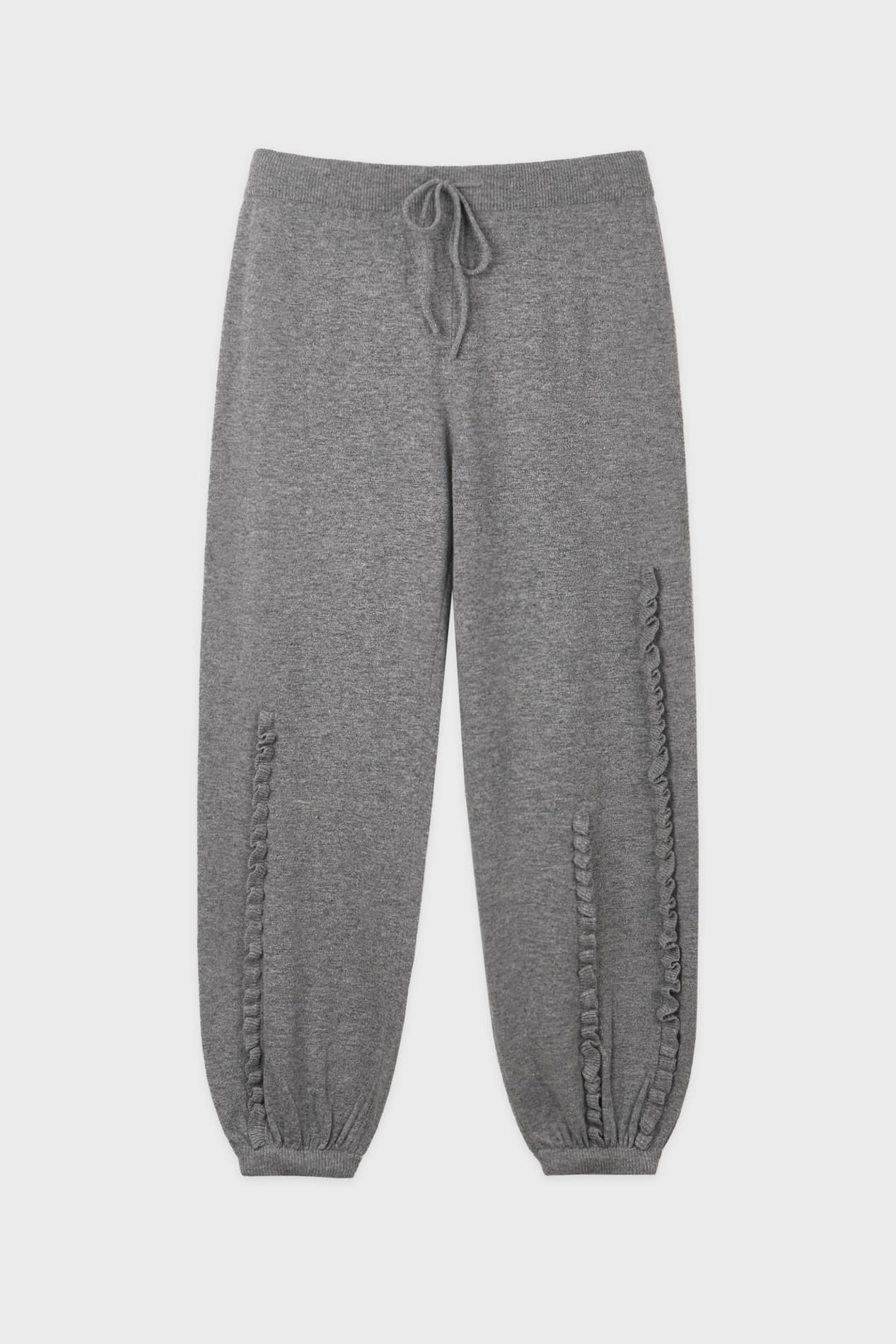 Ruffle Easy Pants (Grey)