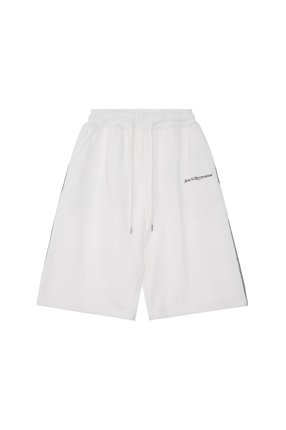 LOGO JERSEY SHORTS - WHITE