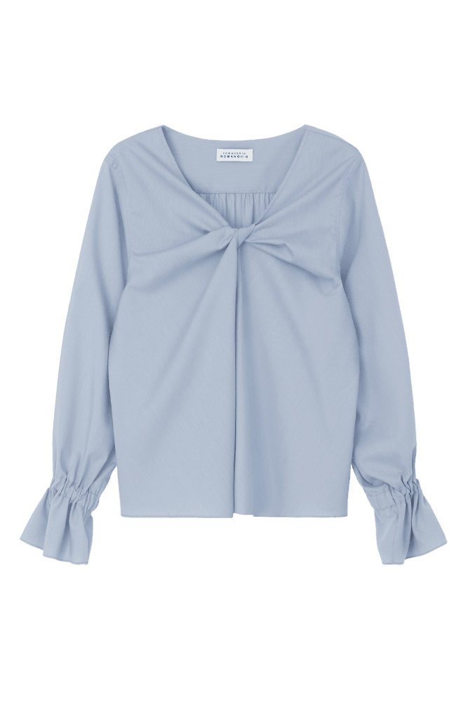 Azure Twist Blouse (Blue)