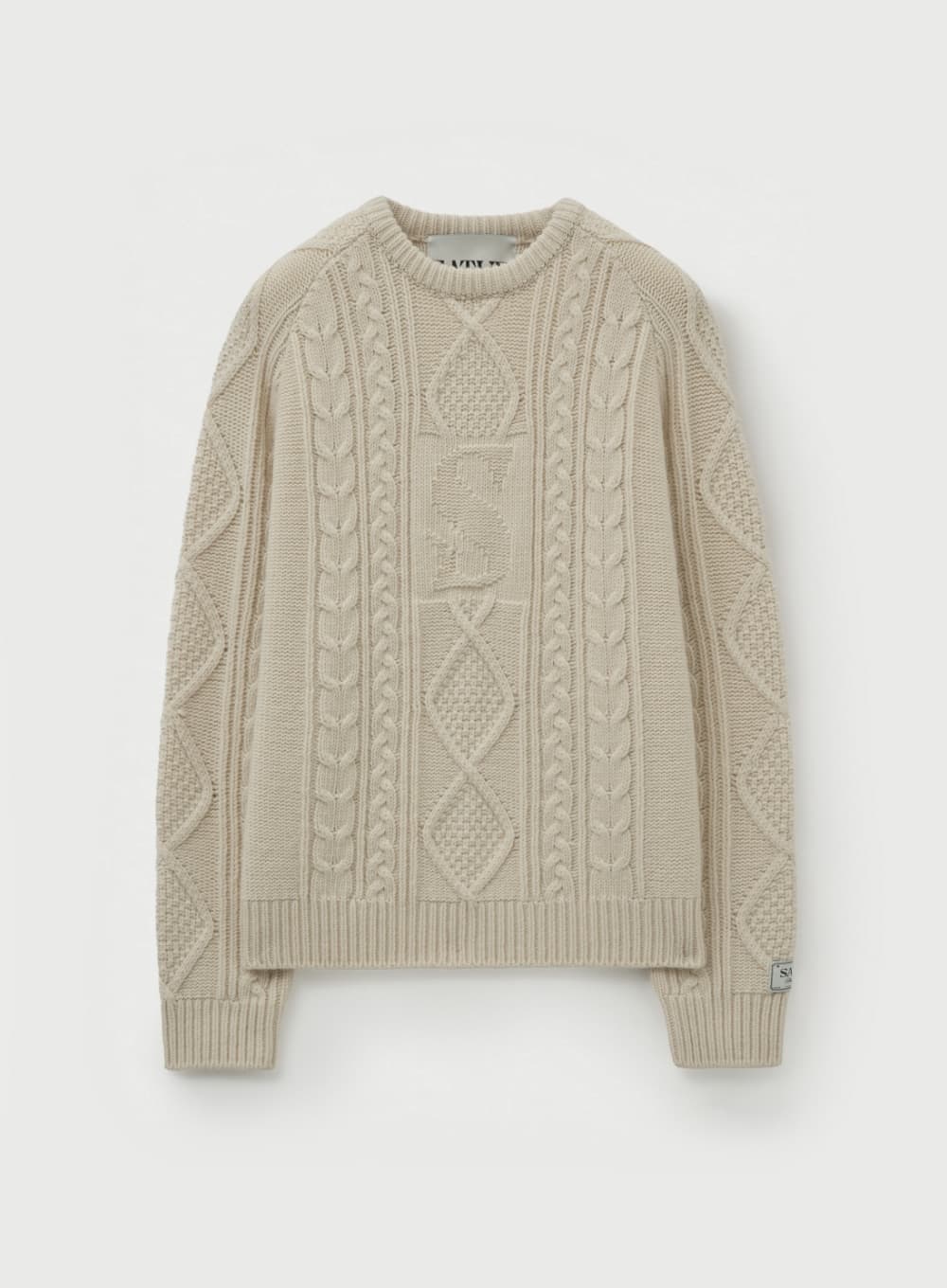 Big Cable Fisherman Pullover Knit - Cream