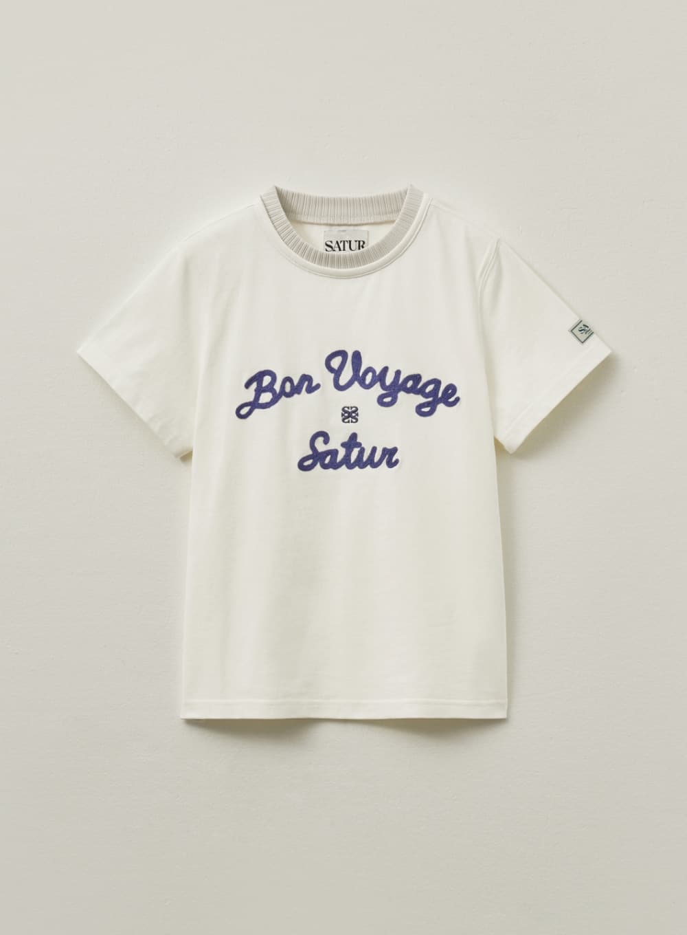 (W) Satur Logo Voyage T-Shirt - Art Navy