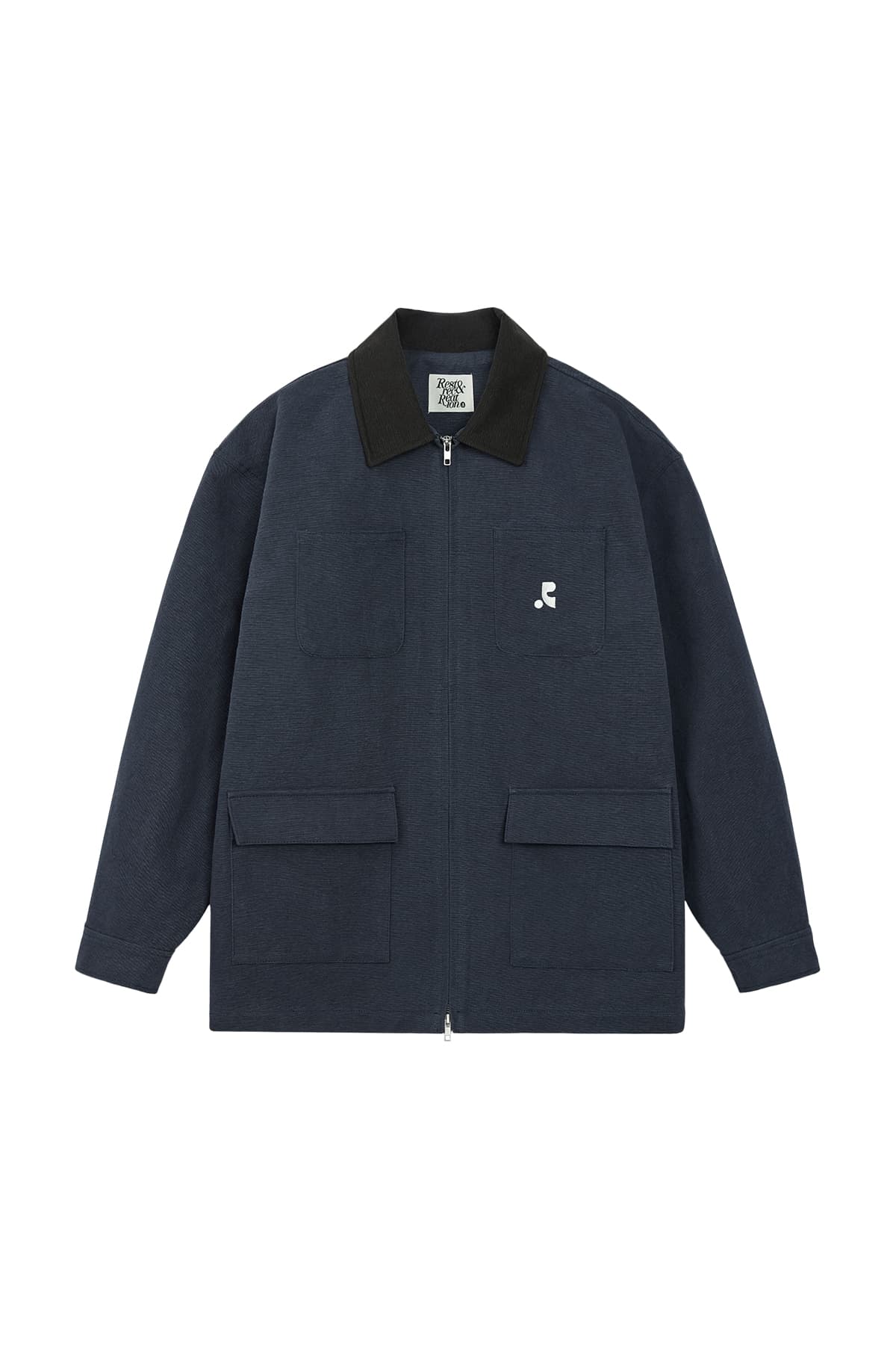 COTTON WORK JACKET - NAVY