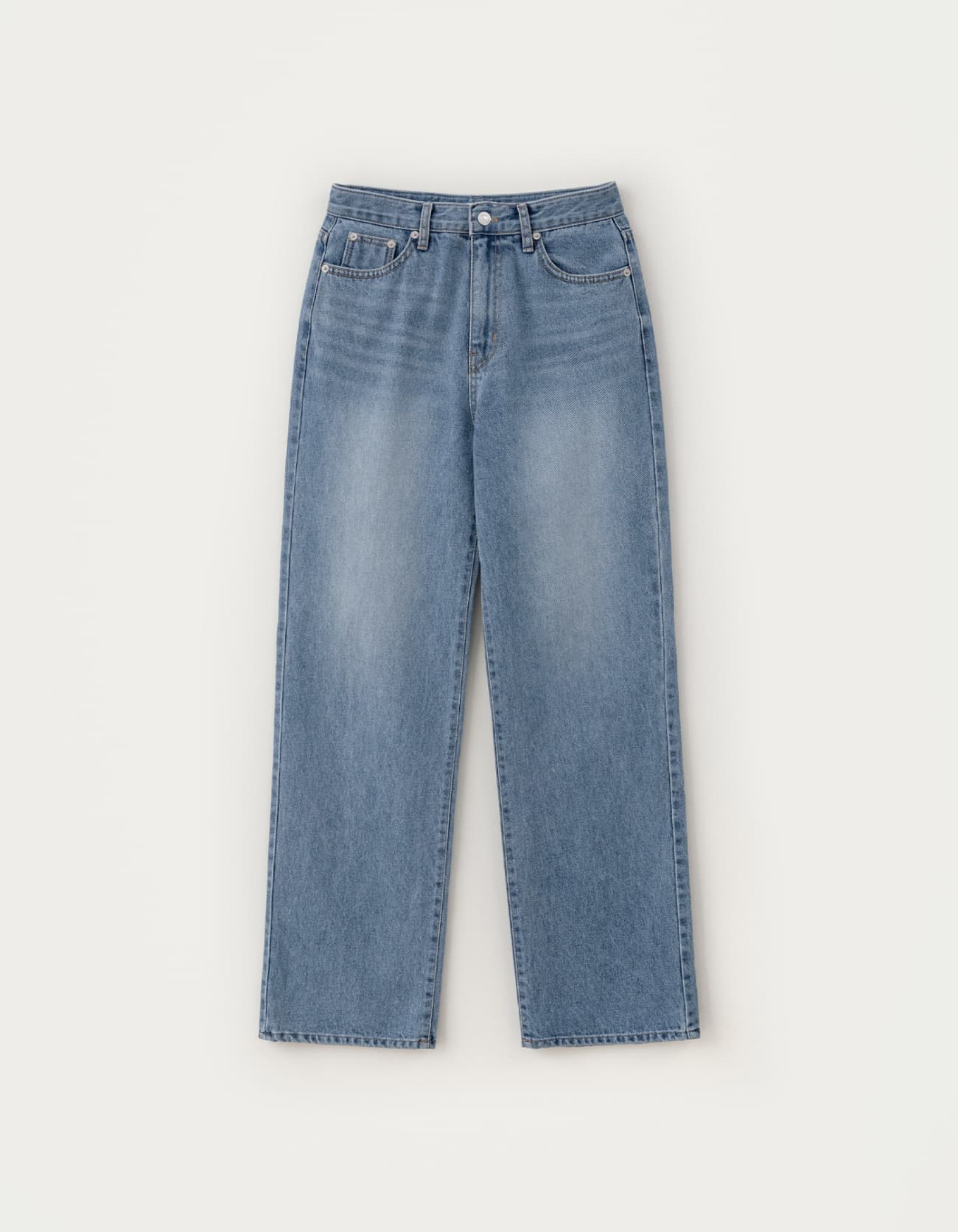 Matis Wide Denim Pants - Middle Blue