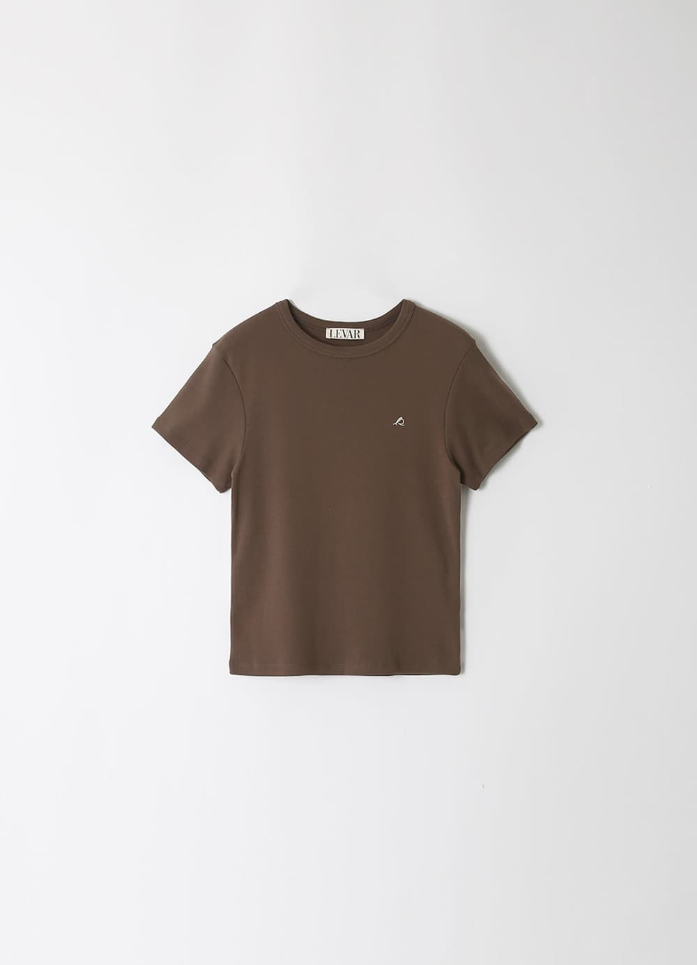De Base Cotton T-Shirt - Pecan Brown