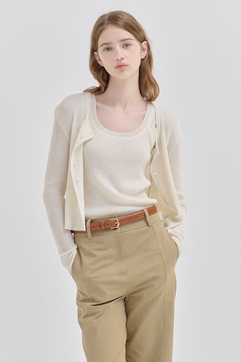 Summer linen cardigan set [IV]