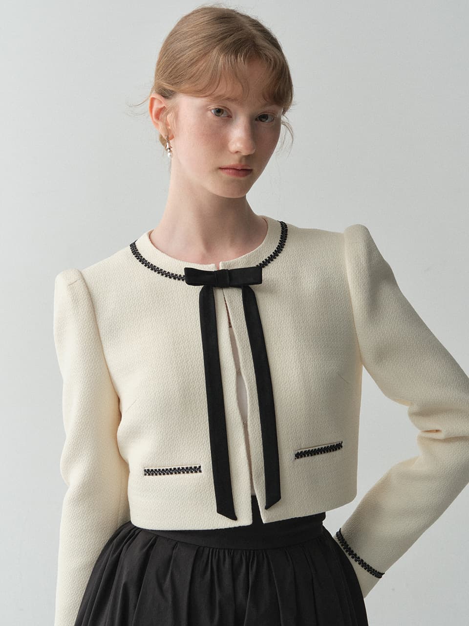 Petit Ribbon Tweed Jacket
