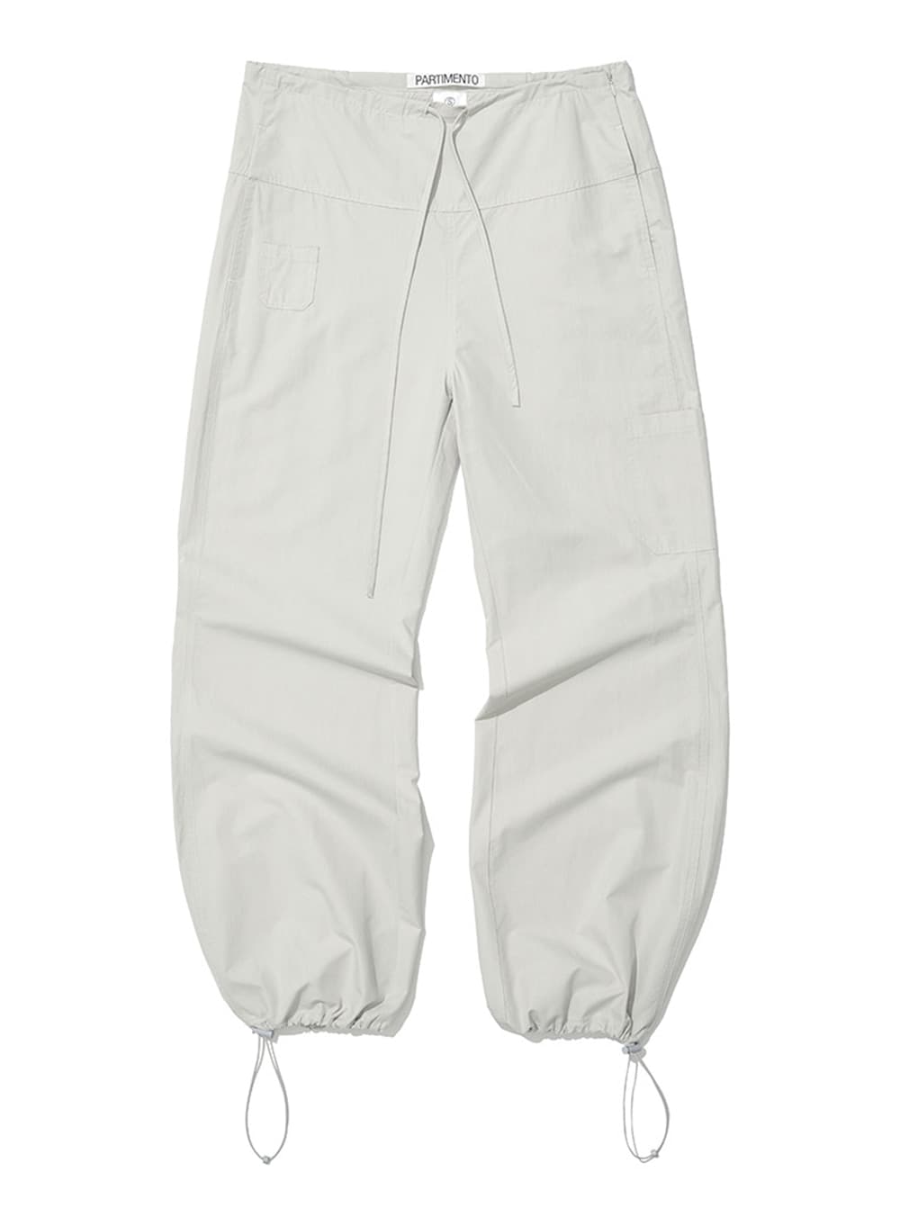 ROUNDING DRAWSTRING PANTS_LIGHT GREY