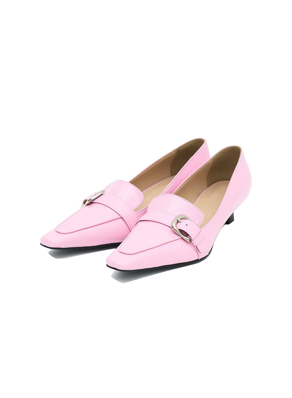 POINTED BELTED PUMPS_PINK