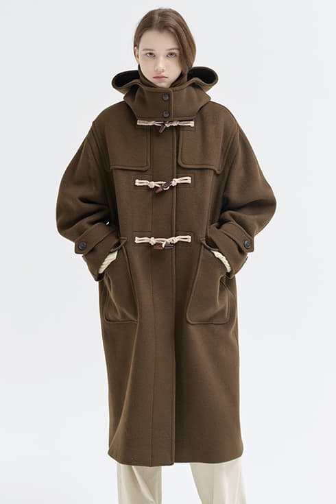 24WN duffle hoody coat [CH/BR]