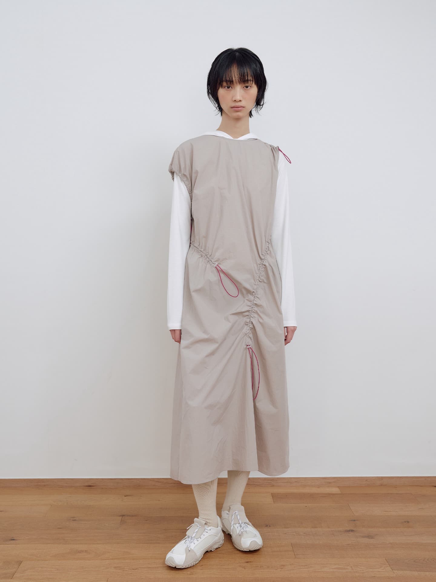 NYLON STRING DRESS_GREY