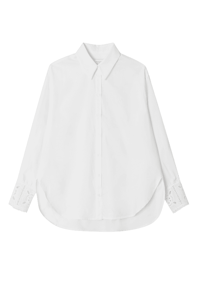 Lace Cuff Shirt (White) 함은정 착용