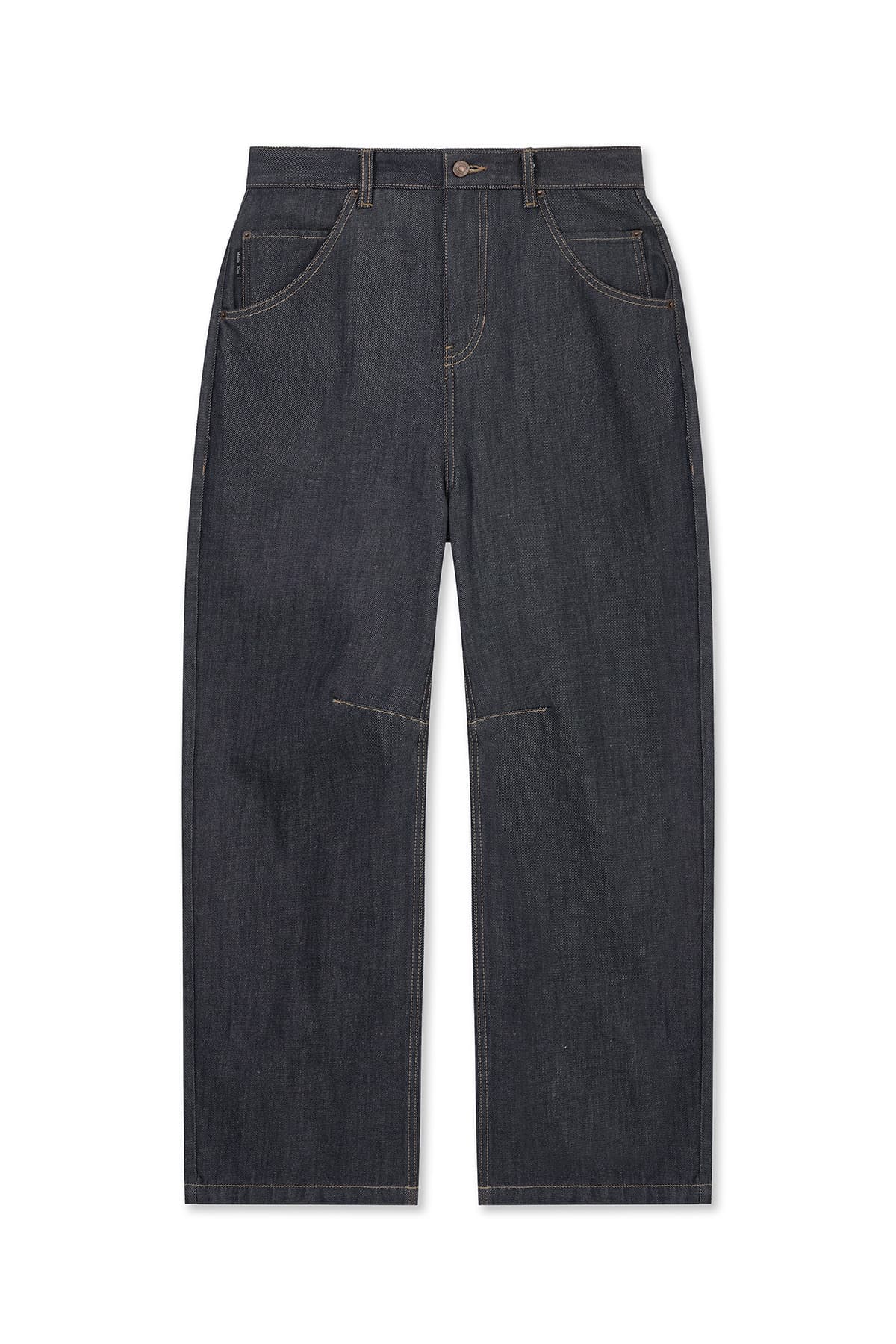 DART POINT DENIM PANTS IN DARK NAVY