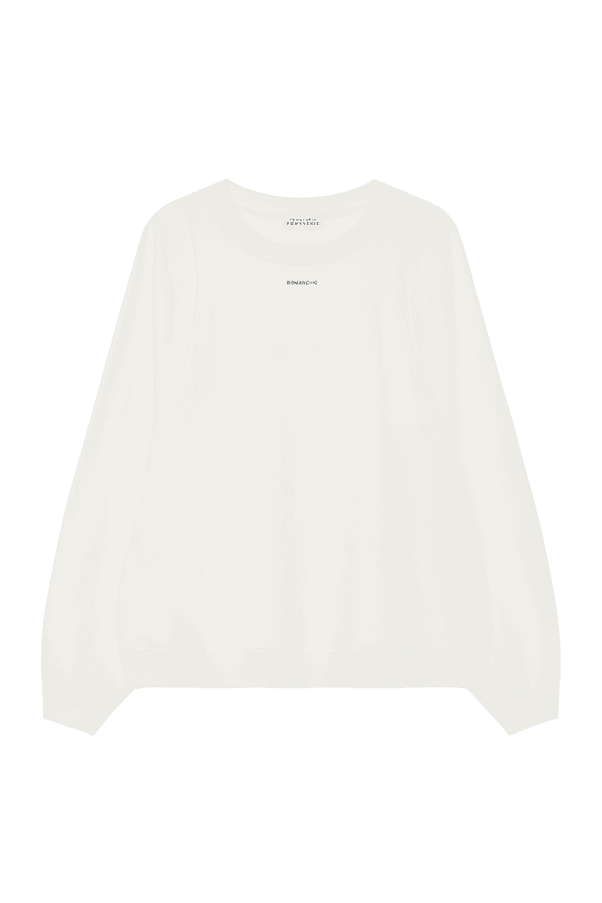 Romanchic Essential Label MTM (White) 함은정 착용