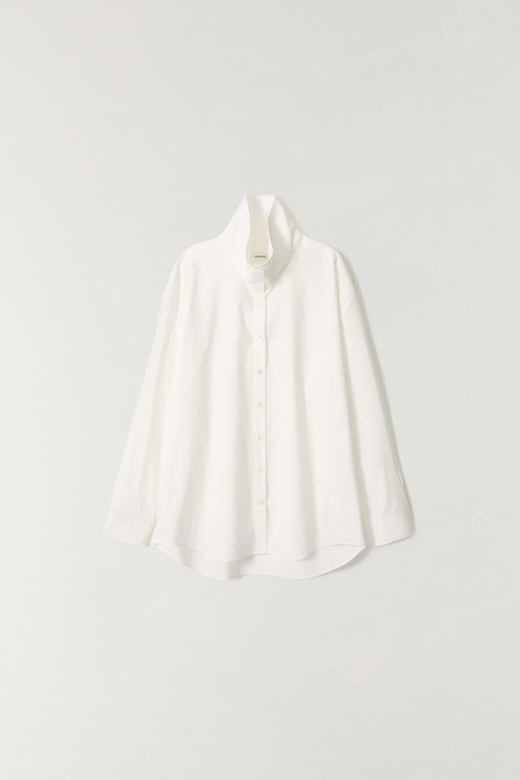 프렌치 하이넥 셔츠 WHITE