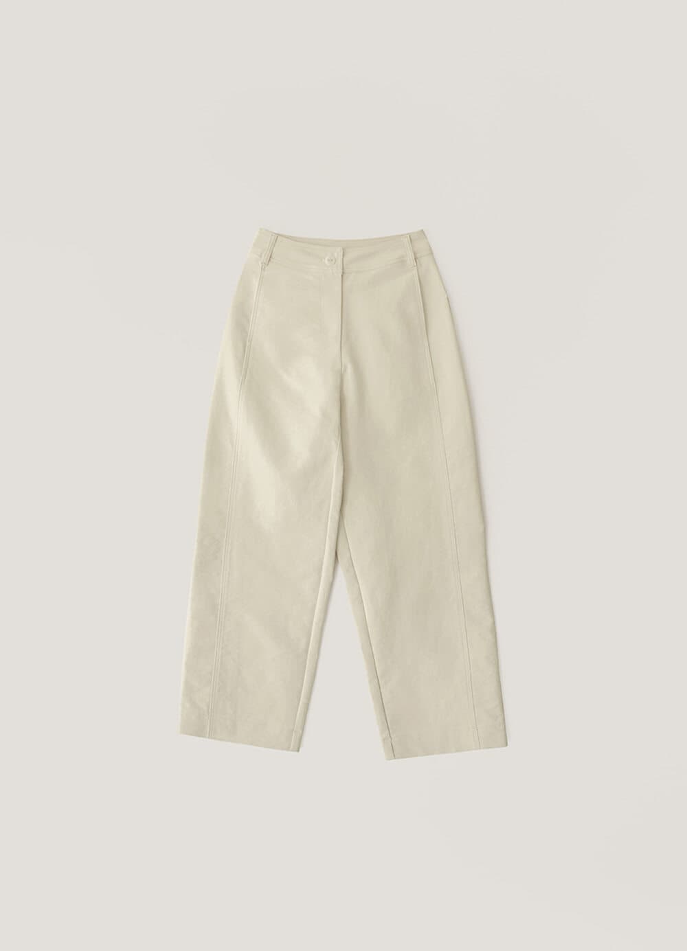 French Wide Chino Pants - Cream