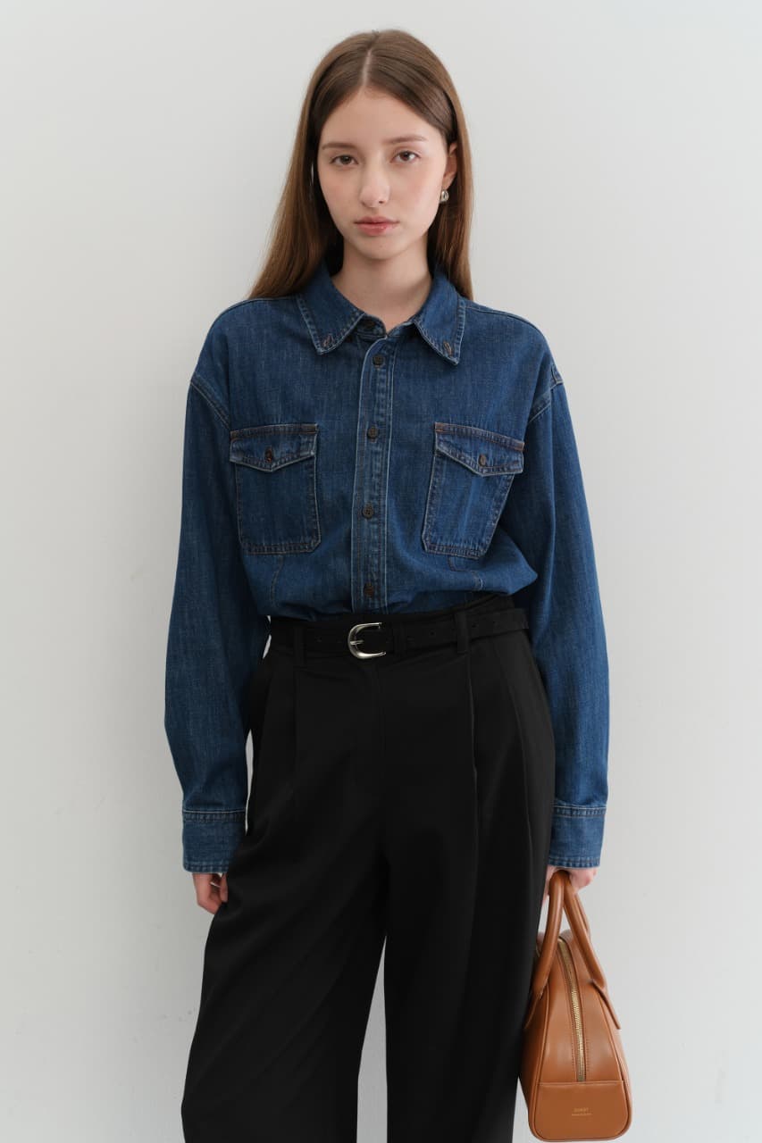 D-BUCKLE SUEDE BELT BLACK