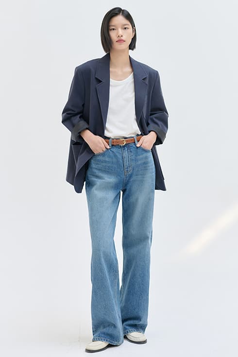 25SN relax-fit denim [BL]