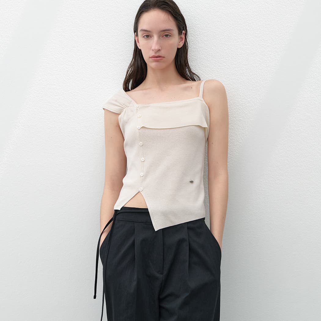 (T-7069)LANI ONE OFF SHOULDER KNIT