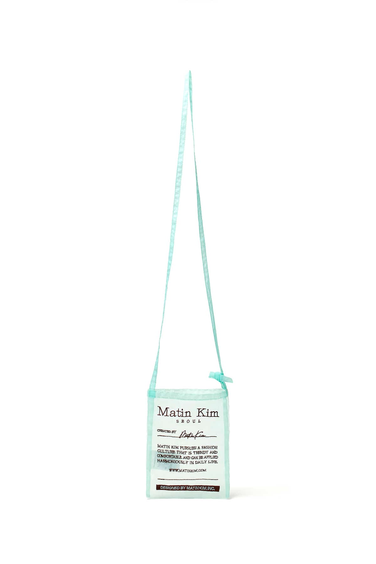 ORGANZA MINI CROSS BAG IN MINT