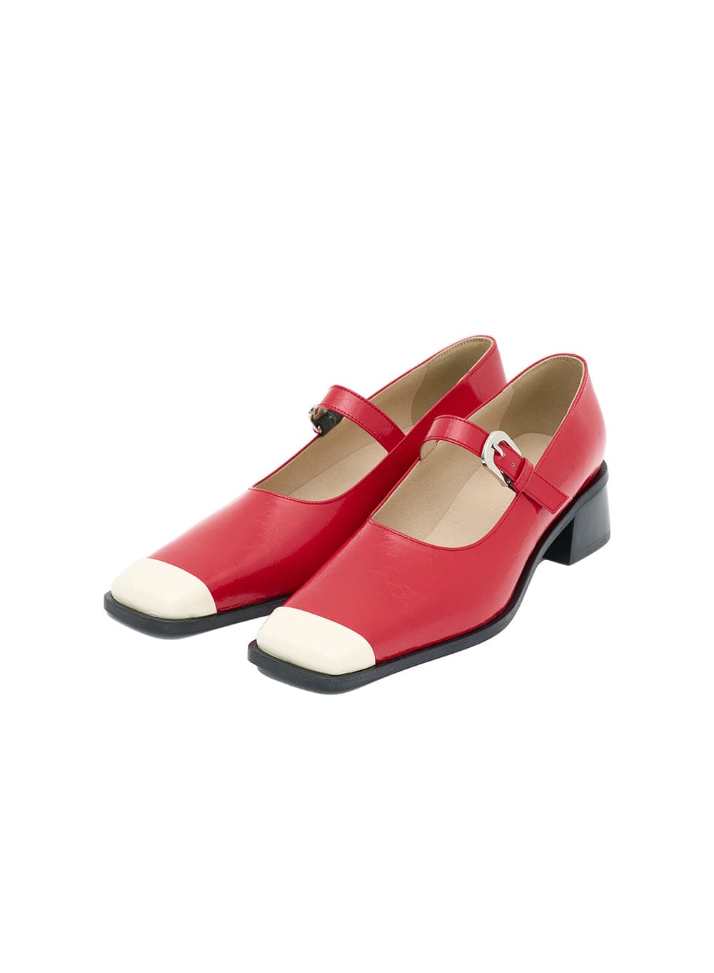 SQUARE TOE MARY JANE_RED