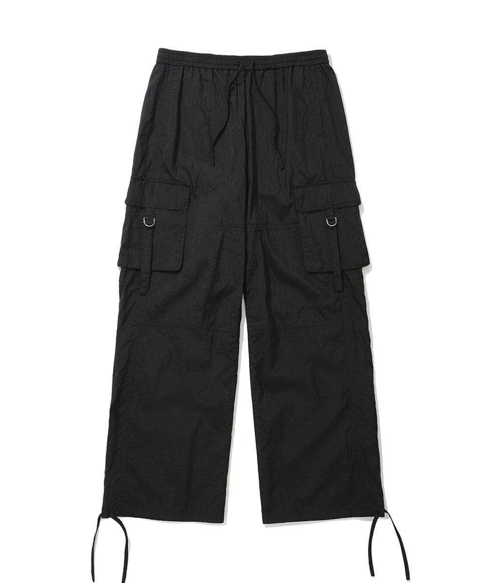 우먼 플루이드 카고 팬츠 Black